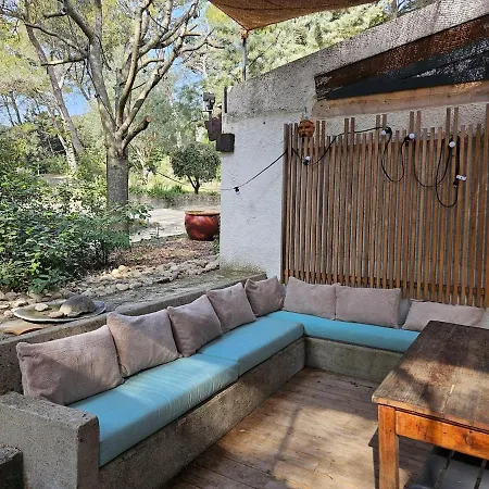 Tatil Evi Avec Patio Et Pool House